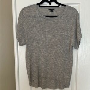 Gray Short Sleeve Top